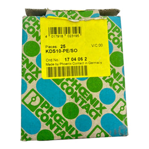 Phoenix Contact Leiterplattenklemme KDS10-PE/SO 1704062 VE: 19stk für Industrie