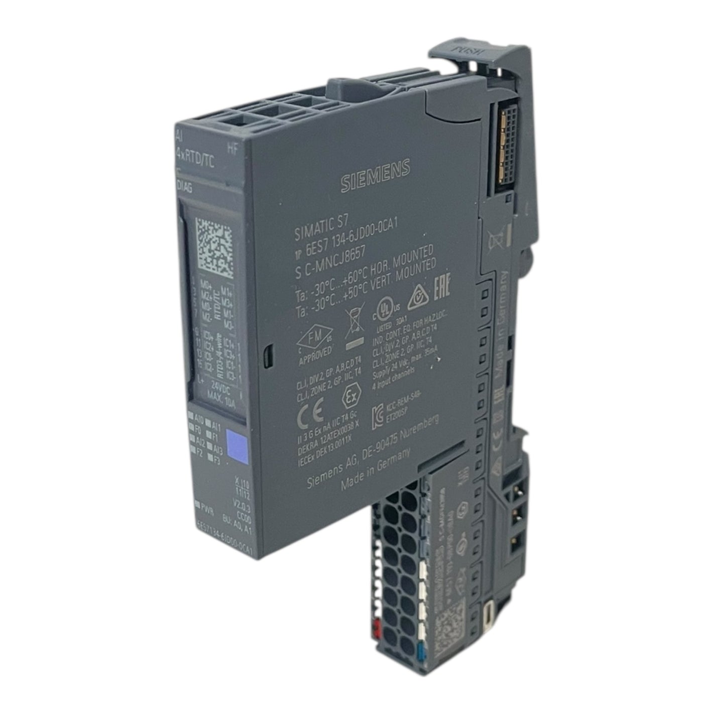 Siemens SIMATIC ET 200SP analoges Eingangsmodul 6ES7134-6JD00-0CA1 Siemens 200SP