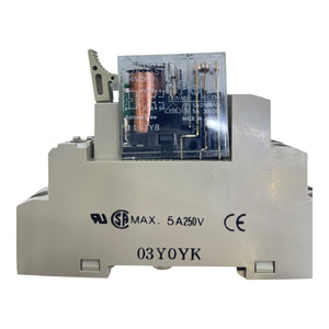 Omron Relaismodul G2R-2-SN 24VDC mit Sockel 5A 250V DIN-Schiene