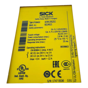 Sick Sicherheitsrelais UE48-20S2D2 6024915 Sicherheitsrelais von Sick Industrie