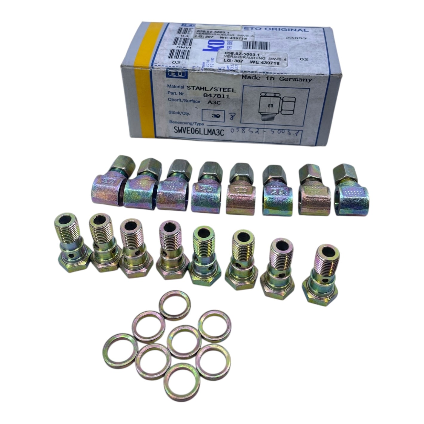 Parker Hohlschrauben 847811SWVE06LLMA3C VE:8stk Hohlschrauben von Parker