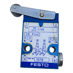 Festo Rollenhebelventil Pneumatikventil ROS-3-1/8 Rollenhebelventil von Festo