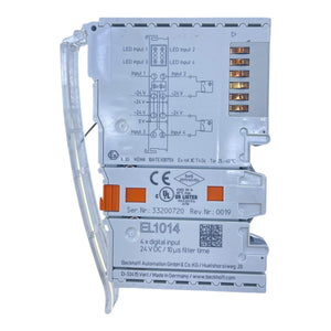 Beckhoff EtherCAT-Klemme 4-Kanal-Digital-Eingang 24 V DC EL1014 Industrie