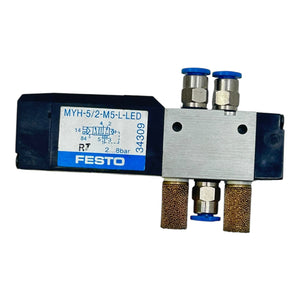 Festo Magnetventil Pneumatikventil MYH-5/2-M5-L-LED 34309 2–8 bar 5/2 Wege