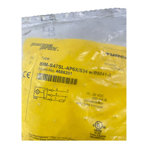 Turck BIM-S47SL-AP6X/S34 w/B9241-0 Induktiver Sensor 4686201 - Industrie Einsatz