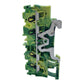 WAGO 4-Leiter-Schutzleiterklemme 2004-1407 6mm² TOPJOB S grün-gelb VE:22Stk