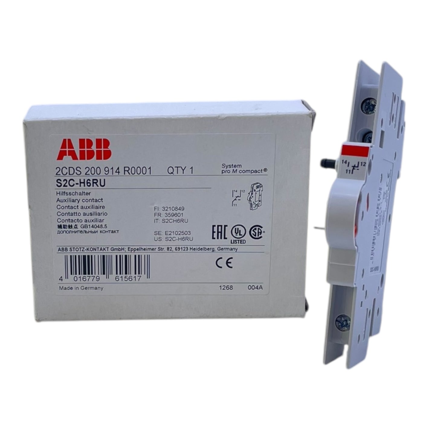 ABB S2C-H6RU Hilfsschalter für industriellen Einsatz Hilfsschalter Industrie