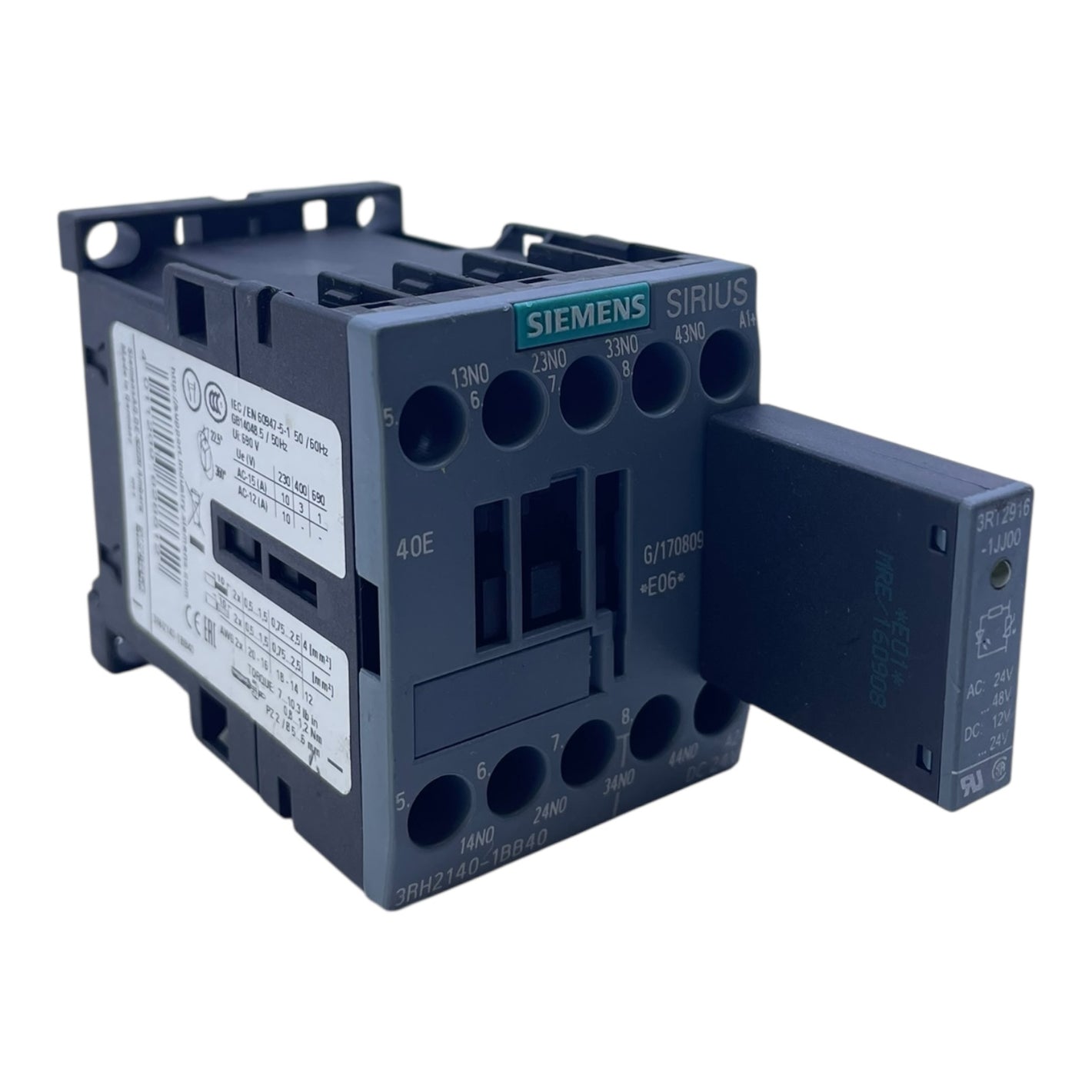 Siemens SIRIUS Schütz 24V 3RH2140-1BB40 Schütz von Siemens für die Industrie