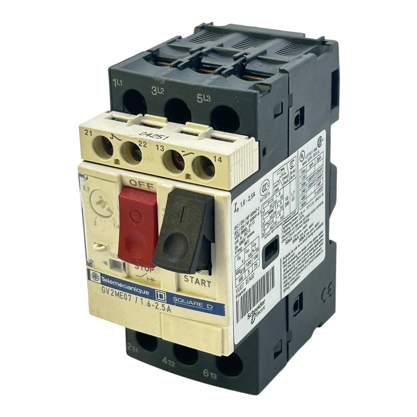 Telemecanique GV2ME07 Motorschutzschalter 1,6–2,5A Schneider Electric
