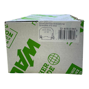 WAGO 249-117 Schraublose Endklammer Screwless End Stop VE:50 Stk