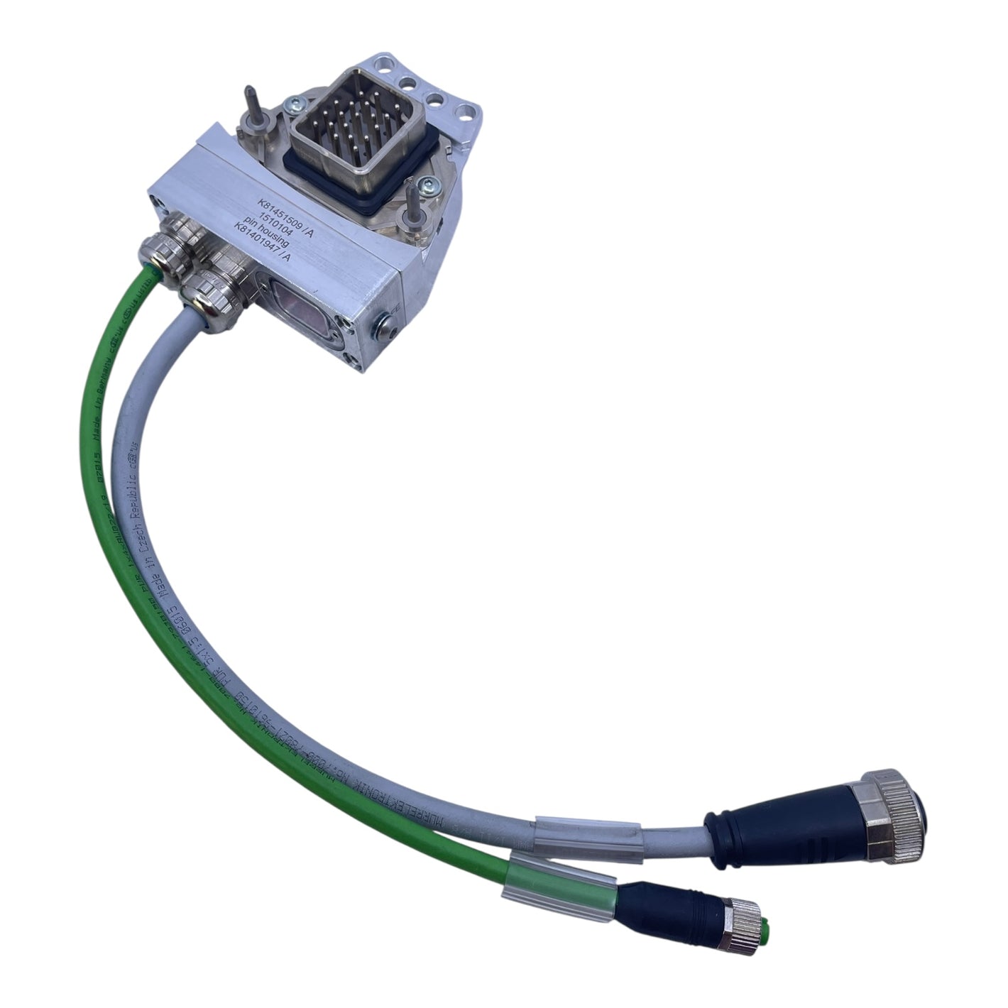 Stäubli Steckverbinder K81451509A-A Pin Housing K81401947/A mit Kabel