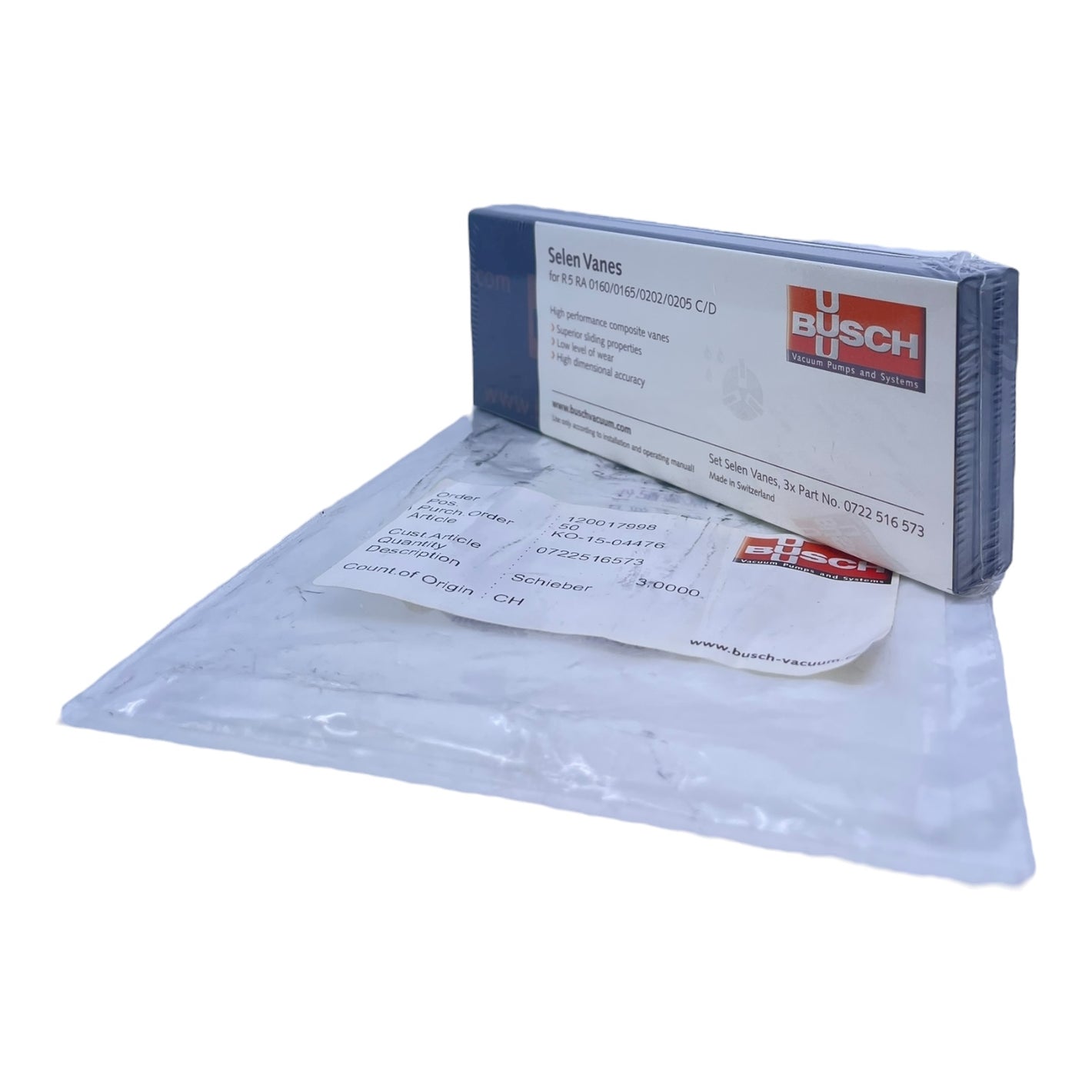 Busch 0722516573 Selen Vanes Satz für R5 RA 0160/0165/0202/0205 C/D Industrie