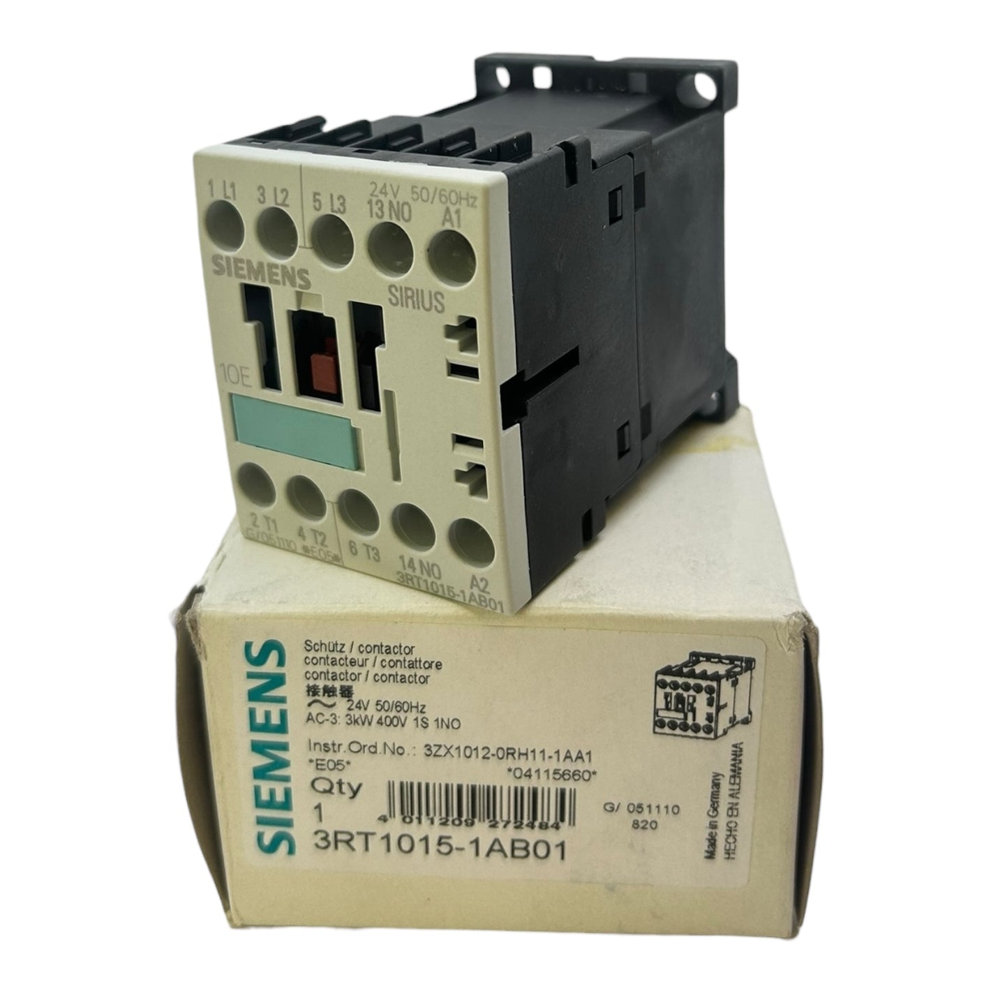 Siemens SIRIUS Leistungsschütz 3RT1015-1AB01 für industriellen Einsatz Automatik