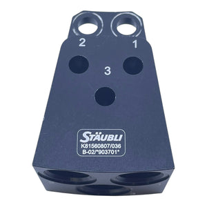 Stäubli K81560807 Anschlussblock Kupplung VE:2stk Anschlussblock Industrie