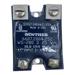 Günther Halbleiterrelais WG-280 D25 240VAC 25A für den Industriellen Nutzen