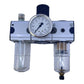Riegler Wartungseinheit Filterregler mit Öler und Manometer 16 bar Filterregler