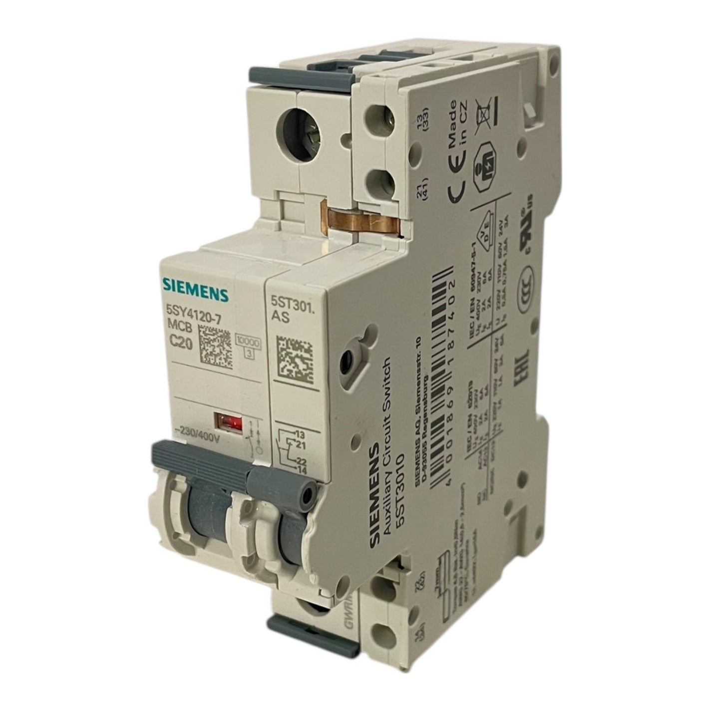 Siemens Leitungsschutzschalter 230/400V 10kA 5SY4120-7 für industriellen Einsatz