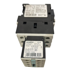 Siemens Leistungsschütz 5,5kW 12A 24V DC 2S+2Ö S0 3RT1024-1BB44  3RH1921-1HA22