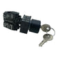 Siemens Schlüsselschalter 3SB3403-0D 2S 6A/230V mit Schlüssel 455 schwarz