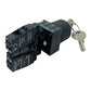 Siemens Schlüsselschalter 3SB3403-0D 2S 6A/230V mit Schlüssel 455 schwarz
