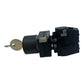 Siemens Schlüsselschalter 3SB3403-0D 2S 6A/230V mit Schlüssel 455 schwarz