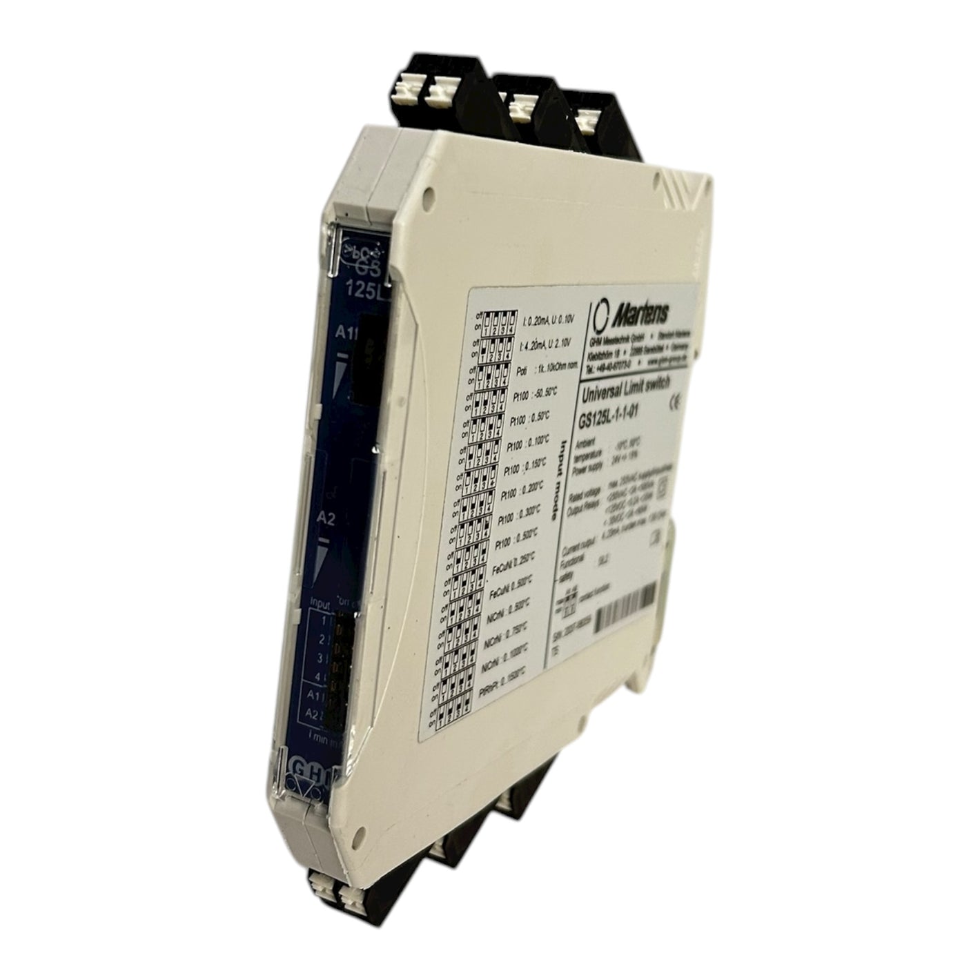 Senseca Grenzwertschalter GS125L-1-1-01 Grenzwertschalter von Senseca Industrie