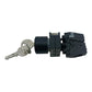 Siemens Schlüsselschalter 3SB3403-0D 2S 6A/230V mit Schlüssel 455 schwarz