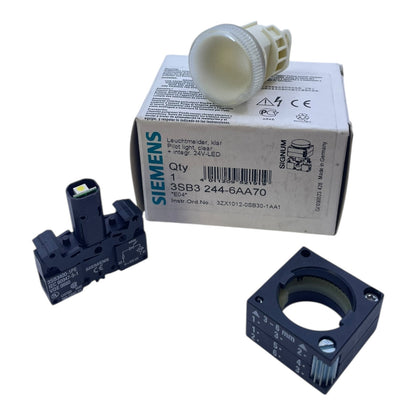 Siemens Leuchtmelder Klar 3SB3244-6AA70 Leuchtmelder von Siemens für Industrie