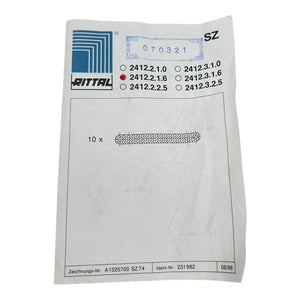 Rittal Flachband Erder 200mm SZ2412.2.1.6 VE:10stk Flachband Erder von Rittal