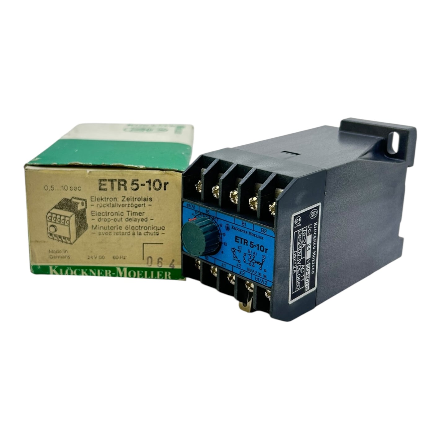 Klöckner Moeller Zeitrelais ETR 5-10r 24V 0,5–10s rückfallverzögert Industrie