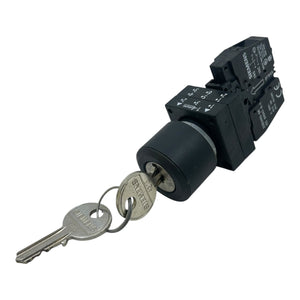 Siemens Schlüsselschalter 3SB3403-0A 1Ö/1S 6A/230V Tastendruck schwarz