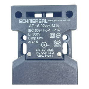 Schmersal Sicherheitsschalter Betätiger Az16-02zvk-M16 für die Industrie