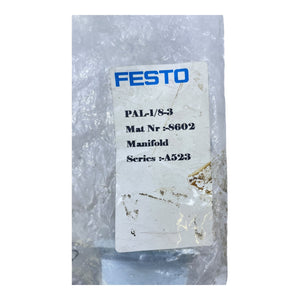 Festo P-Anschlussleiste PAL-1/8-3 8602 G1/4 P-Anschlussleiste von Festo