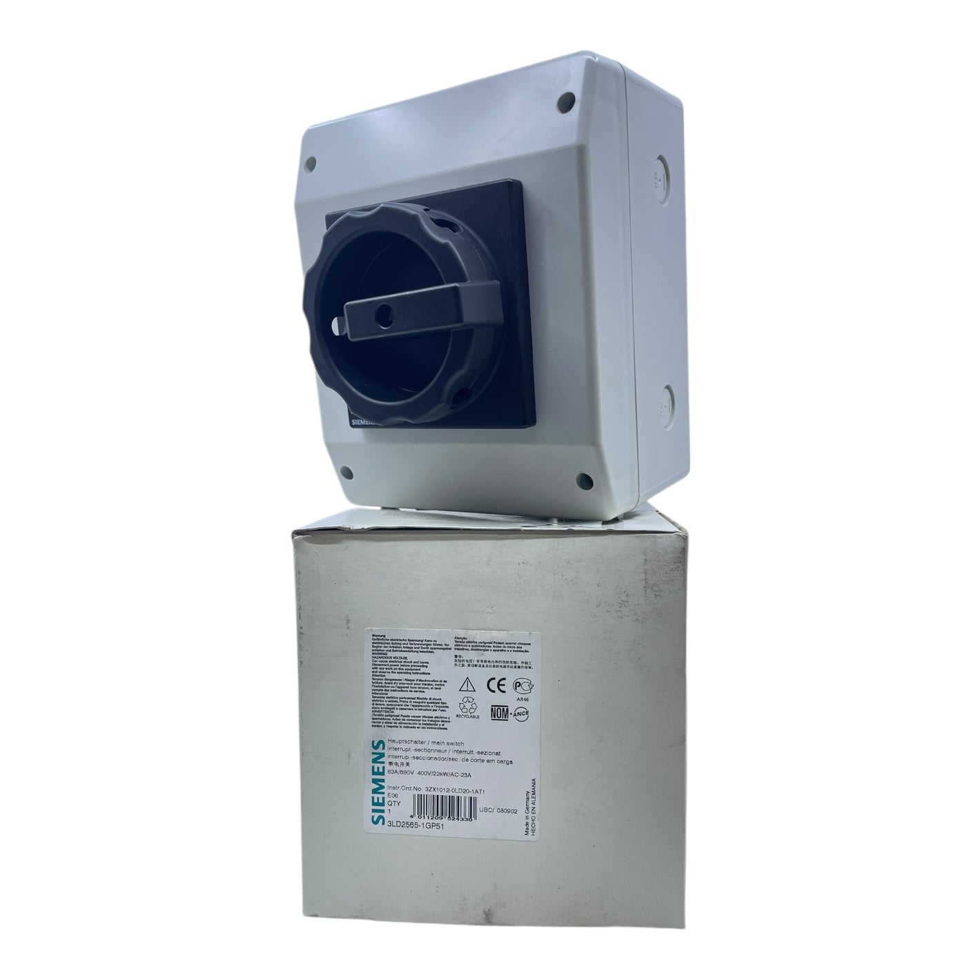 Siemens Hauptschalter Haupt-und Not-Aus-Schalter 3LD2565-1GP51 Industrie