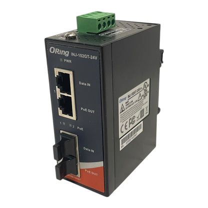 ORing PoE-Injektor INJ-102GT-24V 2-Port Gigabit High Power PoE  Injektor 30W