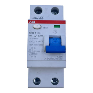 ABB Fehlerstromschutzschalter 25A 30mA 2-polig F202 A 2CSF202101R1250