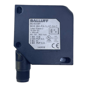 Balluff BOS008F BOS26K PA 1LHC S4 C Lasersensor Lichtschranke 10 30V DC