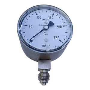 Manometer Druckmessgerät 0-250mbar | Manometer für die Industrie Geeignet