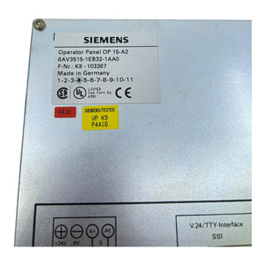 Siemens Operator Panel OP 15-A2 6AV3515-1EB32-1AA0 Operator Panel von Siemens