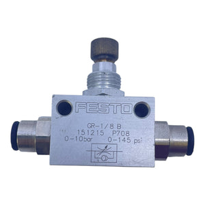 Festo Durchflussregelventil G1/8 für Druckluftleitung manuell GR-1/8B 151215