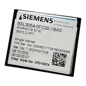 Siemens SINAMICS Speicherkarte 6SL3054-0FC00-1BA0 Speicherkarte für Industrie