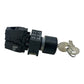 Siemens Schlüsselschalter 3SB3403-0A 1Ö/1S 6A/230V Tastendruck schwarz