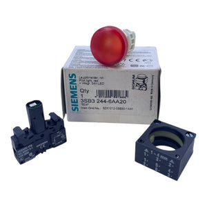 Siemens Leuchtmelder Rot 3SB3244-6AA20 Leuchtmelder von Siemens für Industrie
