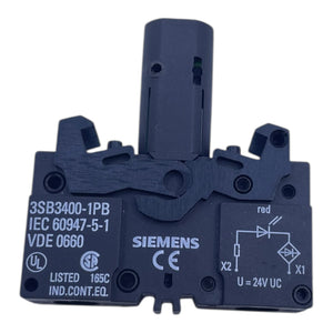 Siemens Leuchtmelder Rot 3SB3244-6AA20 Leuchtmelder von Siemens für Industrie