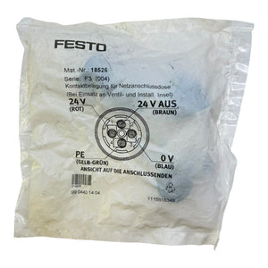 Festo Netzanschlussdose NTSD-GD-13,5 18526 Serie F3 (004) für Ventilinsel