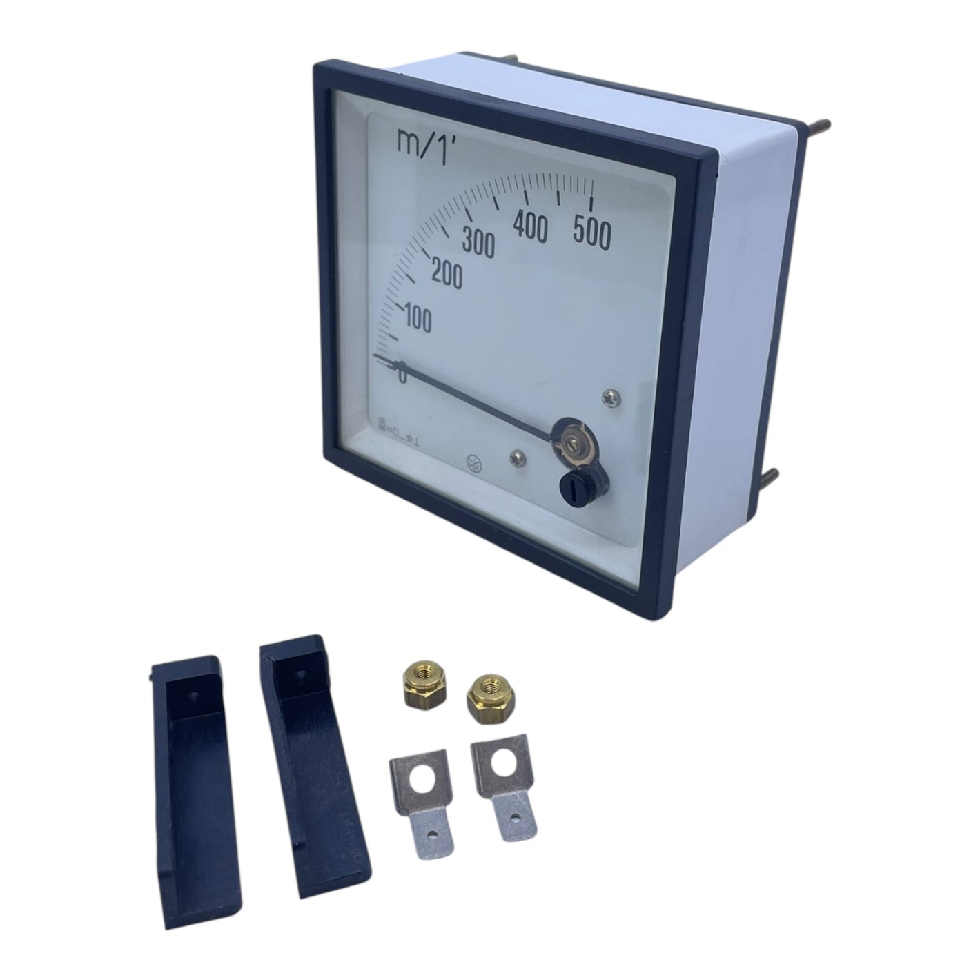 M.E. Analog Drehzahlmesser 0–500 m/min Schalttafelanzeige Tachometer Industrie