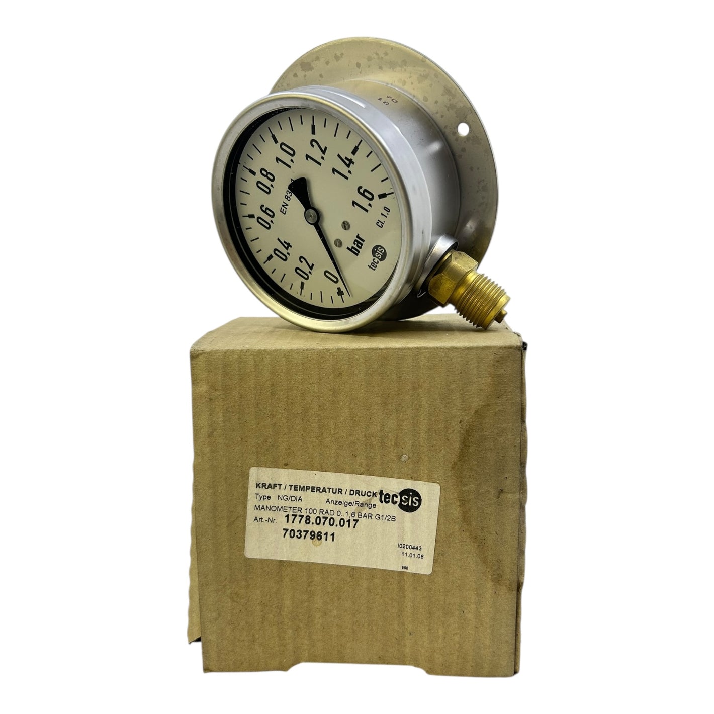 Tecsis Manometer 0-1,6bar 1778.070.017 Manometer geeignet für die Industrie