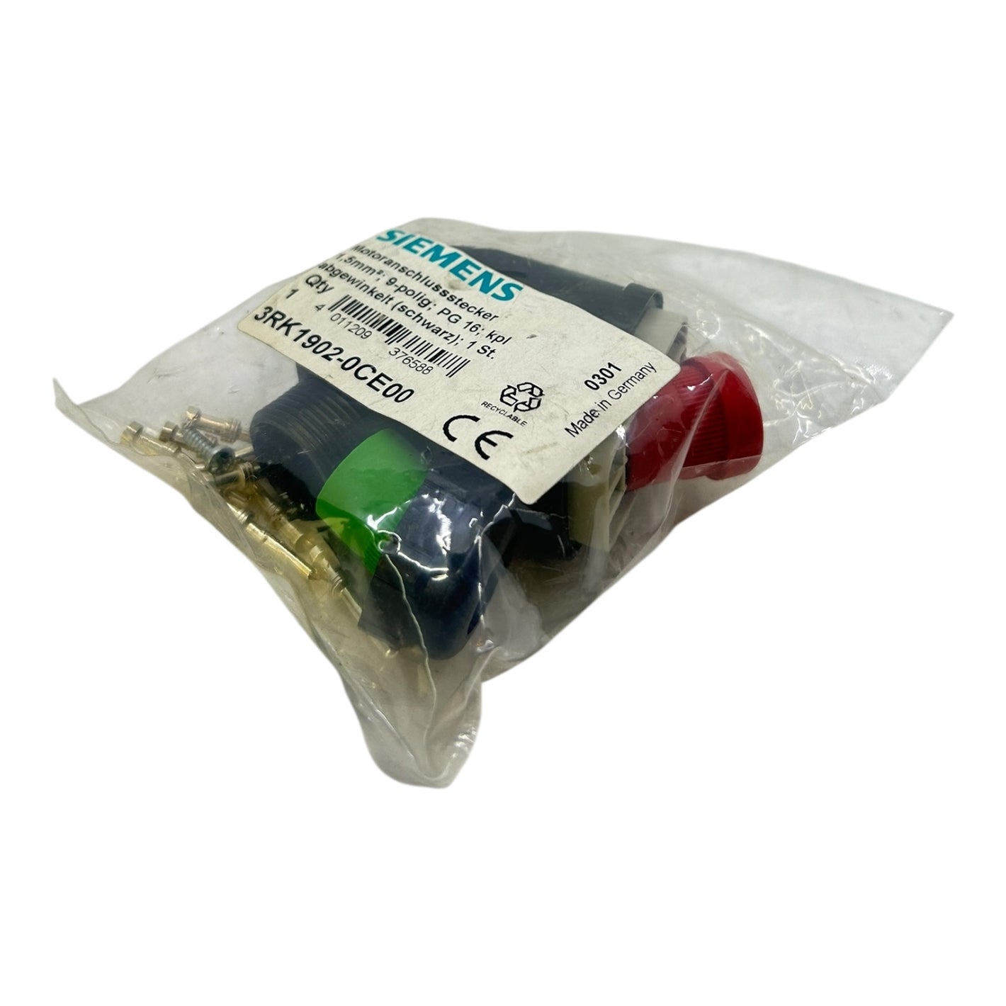 Siemens Motoranschlussstecker 3RK1902-0CE00 für industriellen Einsatz Stecker