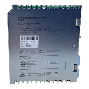 Mitsubishi Electric PSU25 power supply for industrial use 