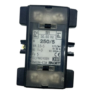 Faget Stromwandler RM60N-E3A 250/5A 3,5-5VA 50-60Hz für Schalttafeleinbau